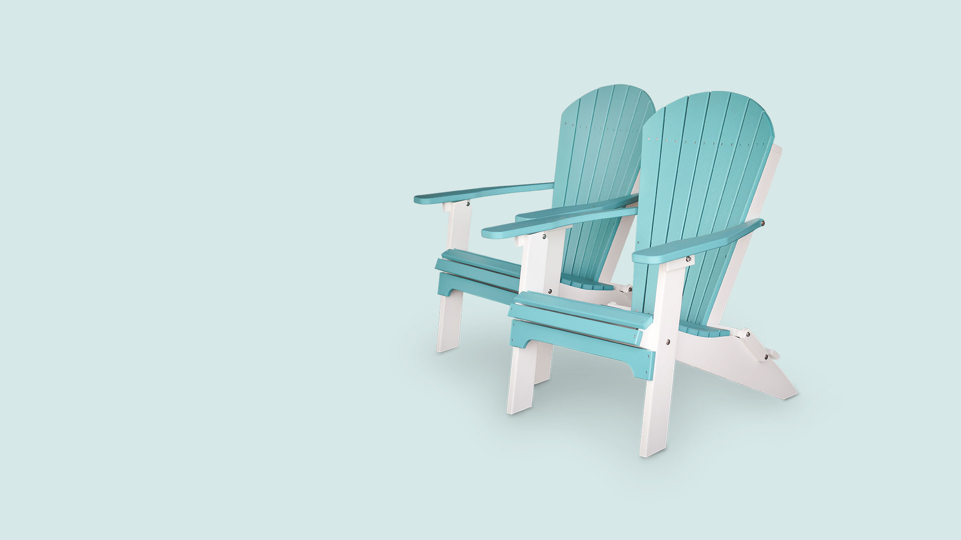 Adirondack Chair with Aruba Blue Finish